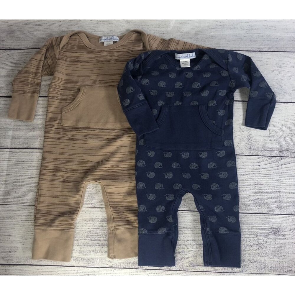 Feather Baby Kangaroo Romper Bundle